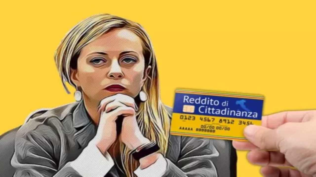 meloni reddito cittadinanza