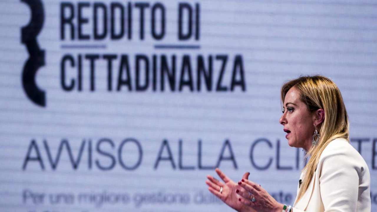 Meloni reddito di cittadinanza